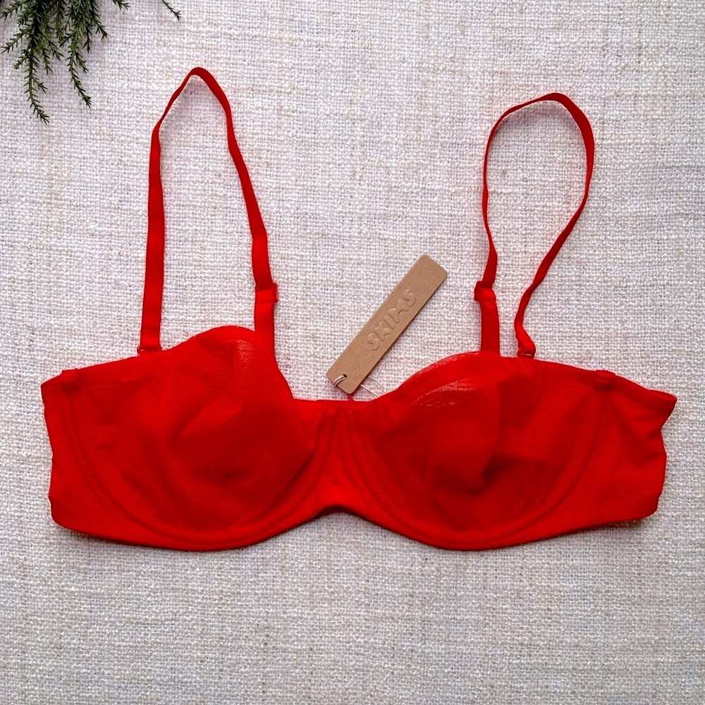 SKIMS Red Bra